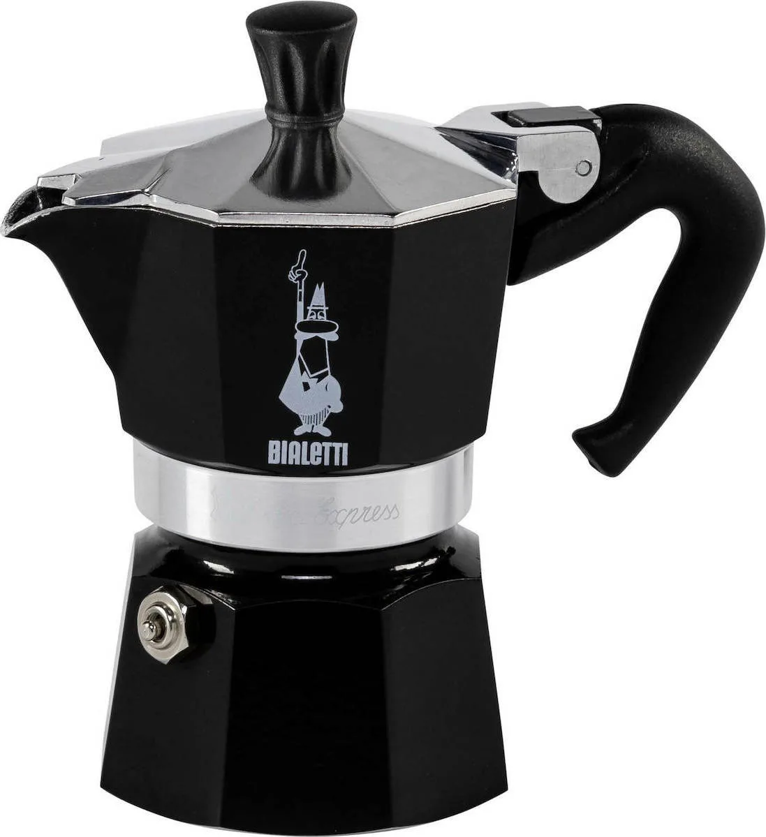 Bialetti Moka Express Μπρίκι Espresso 1cups Μαύρο