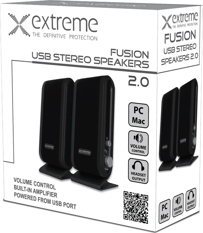 Extreme Networks Fusion ΧP 102 Ηχεία Υπολογιστή 2.0, 4W Μαύρο