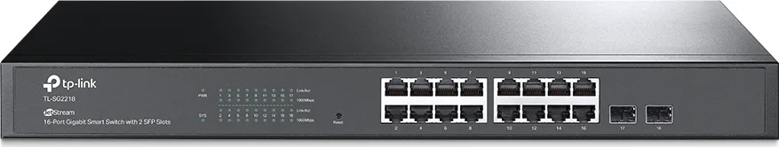 Switch 16 Port TP-Link JetStream TL-SG2218 Unmanaged L2/L2+ Gigabit Ethernet (10/100/1000) 1U 2? gigabit SFP Slots