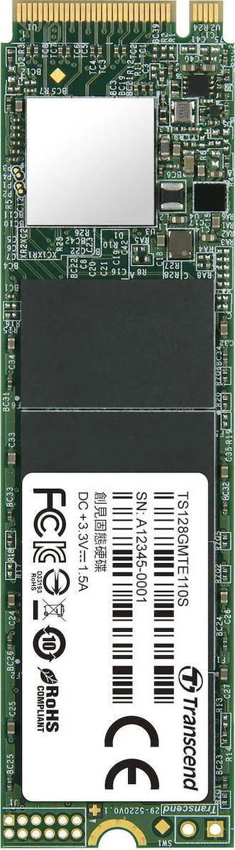 Transcend 110S SSD 128GB M.2 NVMe PCI Express 3.0 TS128GMTE110S