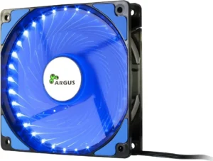 Inter-Tech L-12025 Case Fan με Μπλε Φωτισμό και Σύνδεση 3-Pin / 4-Pin Molex Μπλε