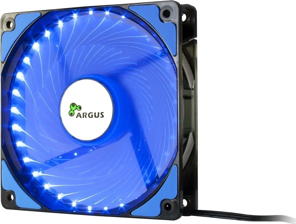 Inter-Tech L-12025 Case Fan με Μπλε Φωτισμό και Σύνδεση 3-Pin / 4-Pin Molex Μπλε