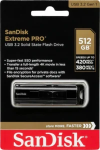 Sandisk Extreme Pro 512GB USB 3.1 Stick Μαύρο