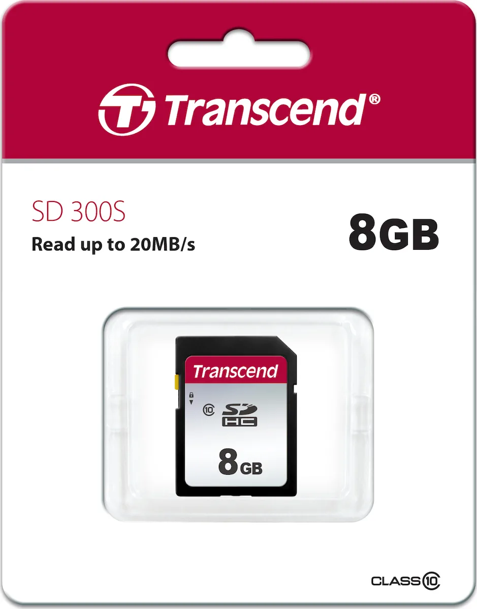 Transcend 300s SDHC 8GB Class 10