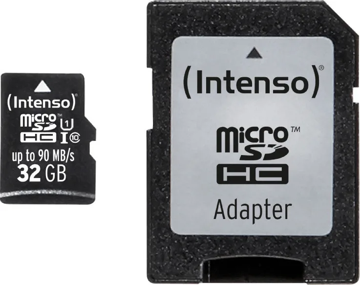 Intenso Professional microSDHC 32GB Class 10 U1 UHS-I με αντάπτορα