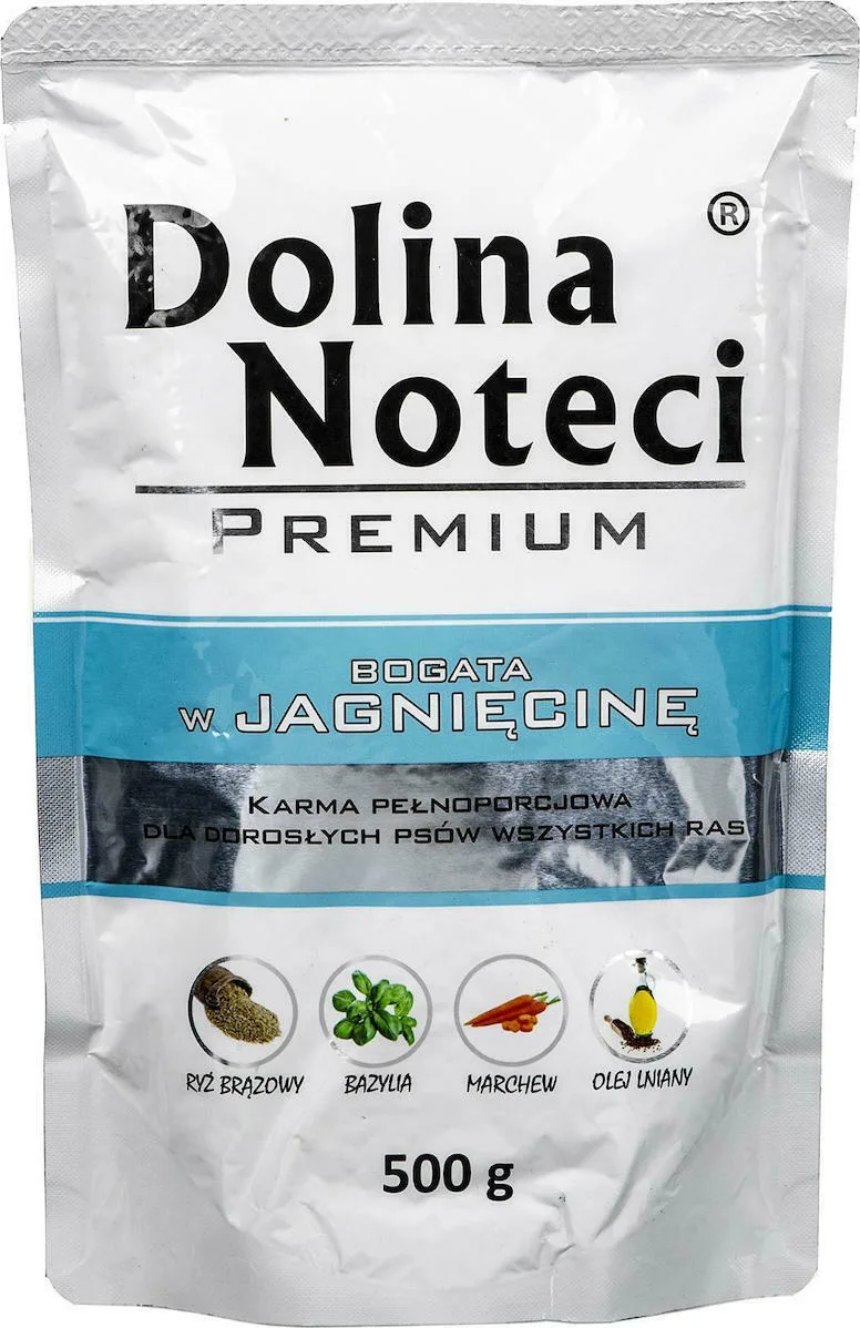 Dolina Noteci Premium Υγρή Τροφή Σκύλων σε Φακελάκι με Αρνί χωρίς Γλουτένη 500gr
