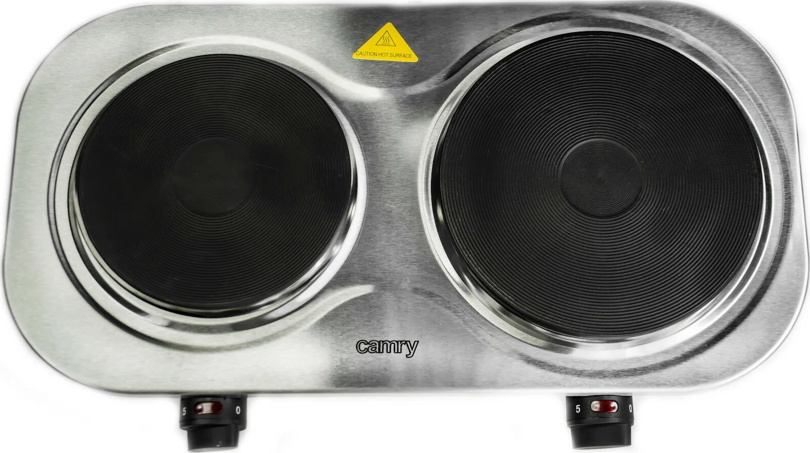 Camry CR6511 Επιτραπέζια Εστία Εμαγιέ Διπλή Inox