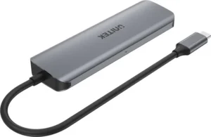 Unitek uHUB P5+ USB 3.2 Hub 5 Θυρών με σύνδεση USB-C Γκρι (H1107A)