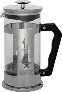 Bialetti Preziosa Καφετιέρα Γαλλικού Χειρός Ανοξείδωτη Ασημί 1lt