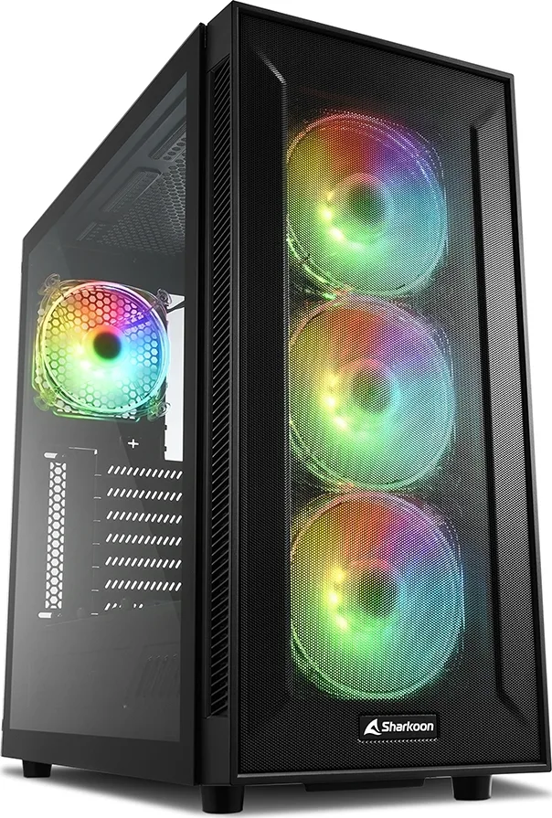 Κουτί Υπολογιστή Sharkoon TG6M RGB Tower Μαύρο