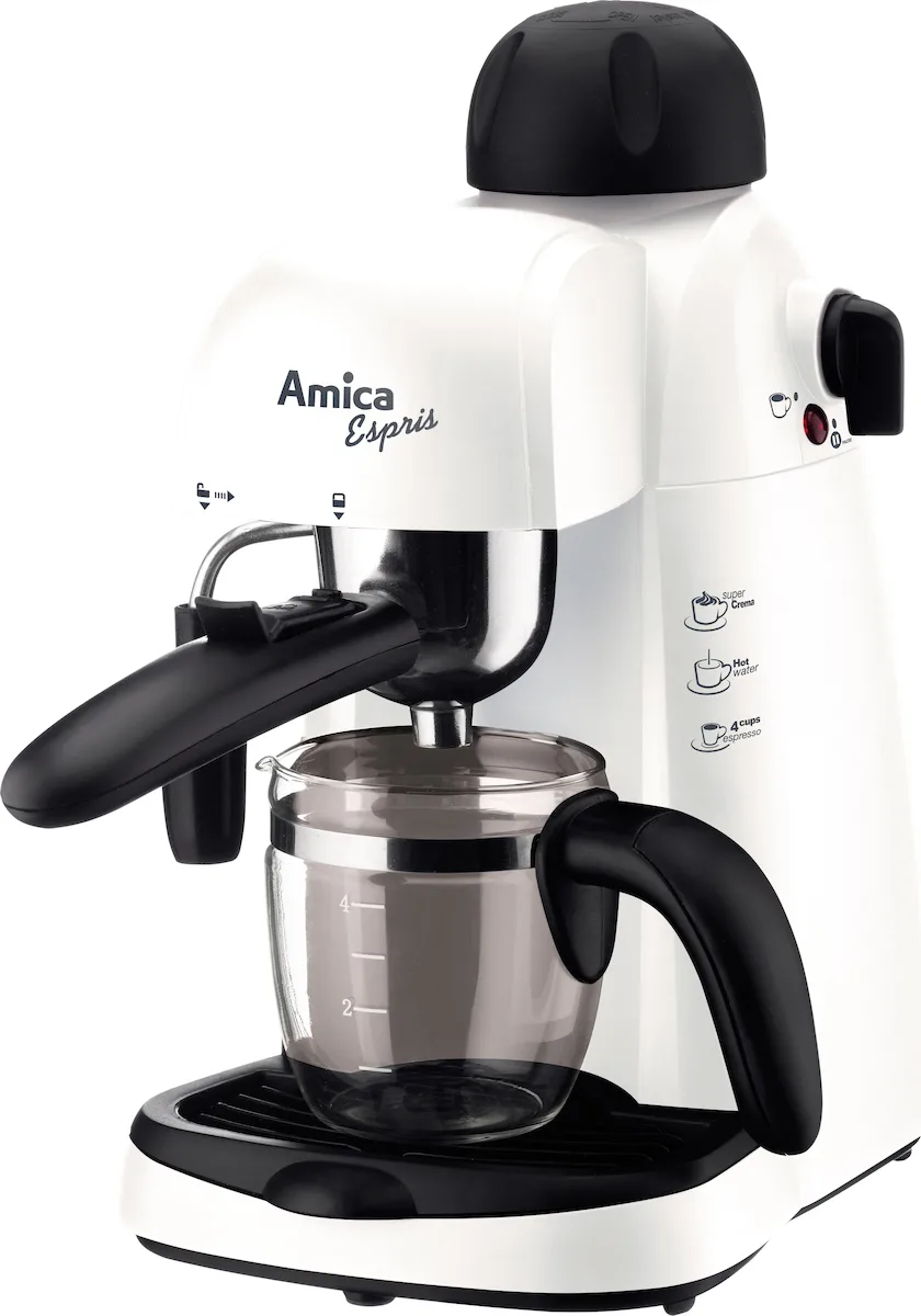 Amica CD1011 Μηχανή Espresso 800W Πίεσης 5bar Λευκή