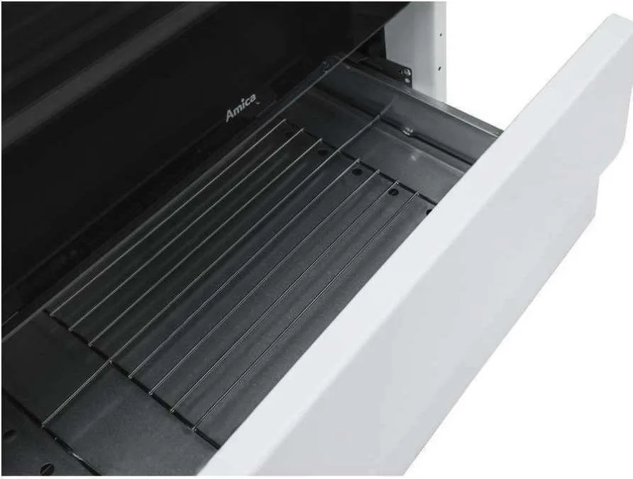 Κουζίνα Amica 510GE3.33ZpQ(W) 62lt Α με Εστίες Υγραερίου και φούρνο Ρεύματος 50εκ Λευκή