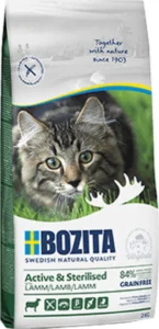 Bozita Active & Sterilised Ξηρά Τροφή χωρίς Σιτηρά για Στειρωμένες Γάτες με Αρνί 2kg