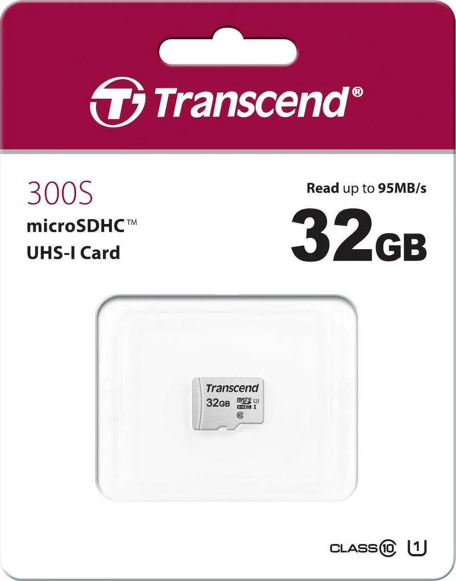 Transcend 300s microSDHC 32GB Class 10 U1 A1 UHS-I