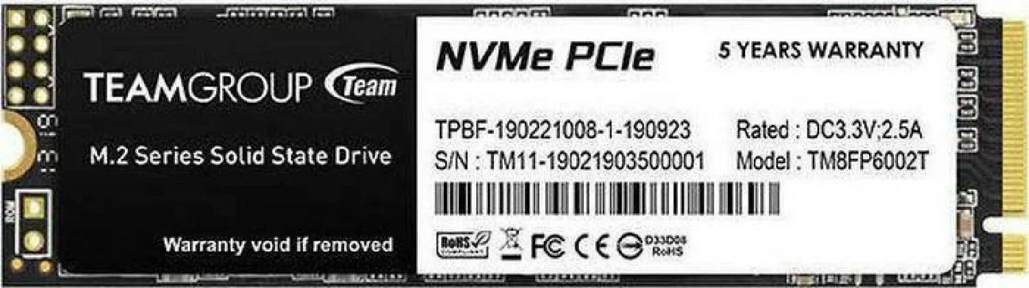 Team Group MP33 M.2 512 GB PCI Express 3.0 3D NAND NVMe