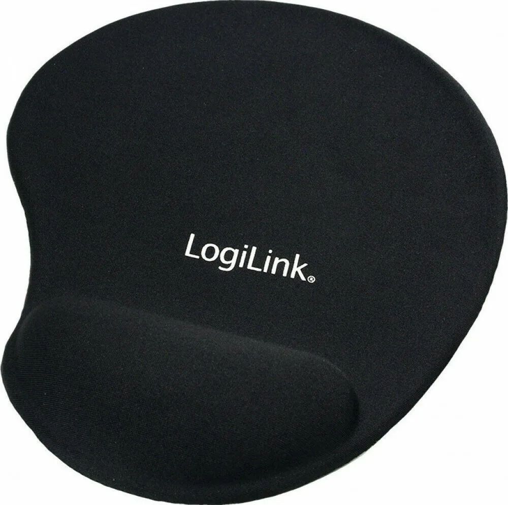 LogiLink GEL Mouse Pad 230mm με Στήριγμα καρπού Μαύρο ID0027