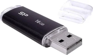 Silicon Power Ultima U02 16GB USB 2.0 Stick Μαύρο