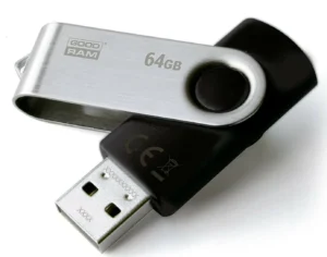 GoodRAM UTS2 64GB USB 2.0 Stick Silver/Black