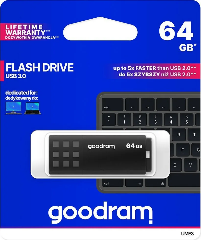 Goodram Ume3 Usb Stick 64gb Usb 3.0 Black