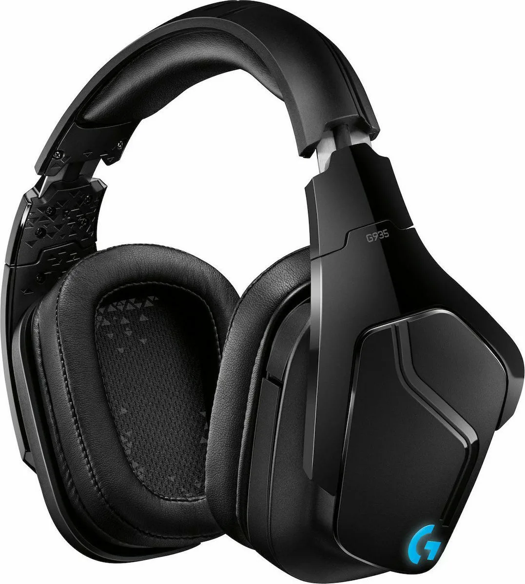 Gaming Headset Logitech G G935 Ασύρματα, 3.5mm / USB, Μαύρο, Μπλε