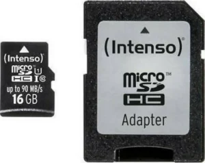 Intenso 3433470 microSDHC 16GB Class 10 U1 UHS-I με αντάπτορα
