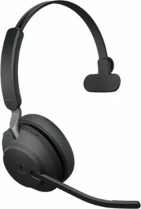 Jabra Evolve2 65, MS Mono Ακουστικά Ασύρματα Head-band Τηλεφωνικό κέντρο USB Τύπου-A Bluetooth