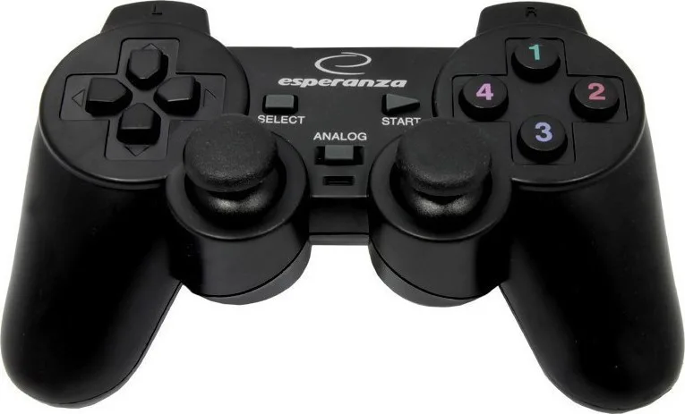 Esperanza Warrior Ενσύρματο Gamepad για PC Μαύρο