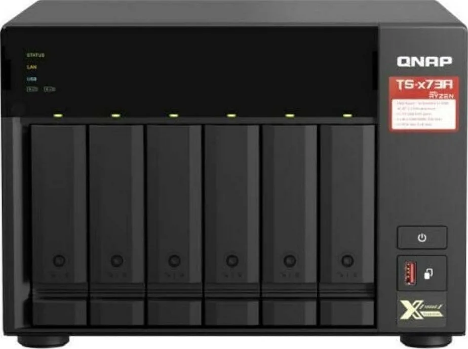 QNAP TS-673A NAS Tower Σύνδεση Ethernet/LAN Μαύρος (Μαύρο) V1500B