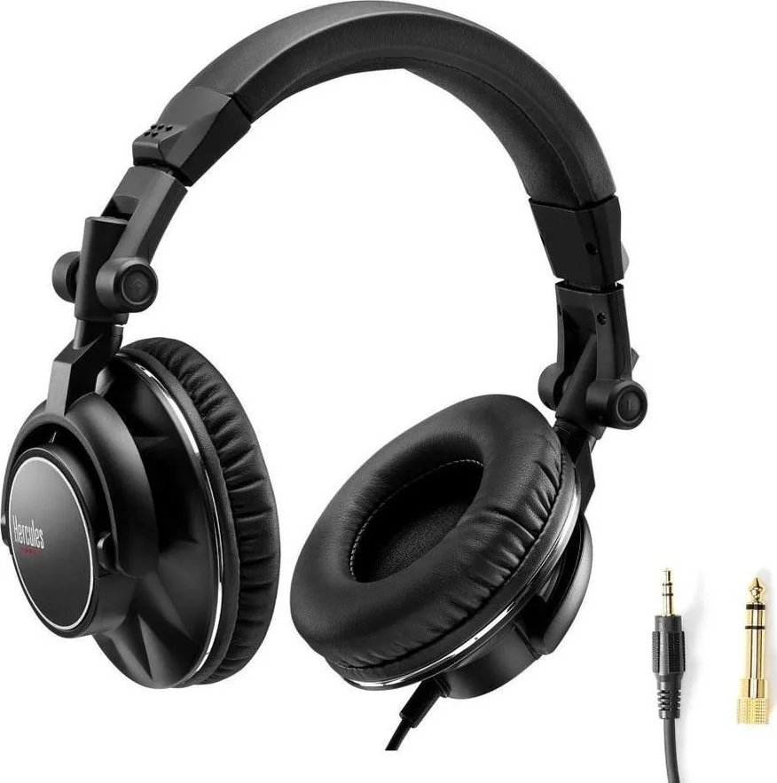 Hercules HDP DJ60 Ασύρματα / Ενσύρματα Over Ear Ακουστικά Μαύρα