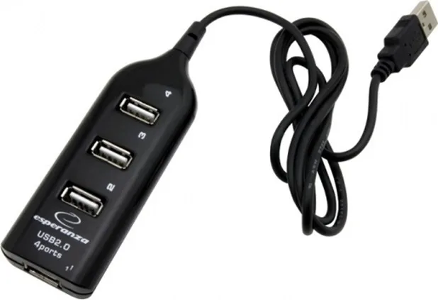 Esperanza EA116 USB 2.0 Hub 4 Θυρών με σύνδεση USB-A (EA116B)