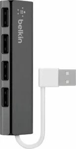 Belkin USB 2.0 Hub 4 Θυρών με σύνδεση USB-A & Θύρα Φόρτισης (F4U042BT)