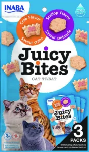 Inaba Juicy Bites Λιχουδιές Σνακ Γάτας με Γαρίδα & Θαλασσινά 33.9gr