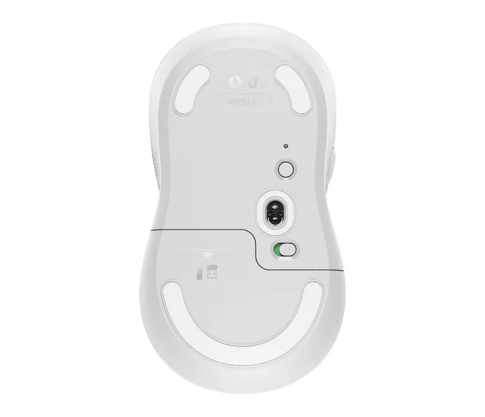 Logitech Signature M650 L Ασύρματο Bluetooth Ποντίκι Off-White