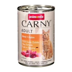 Animonda Carny Adult Υγρή Τροφή για Ενήλικες Γάτες σε Κονσέρβα με Βοδινό και Κοτόπουλο χωρίς Σιτηρά 400gr