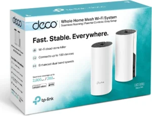 TP-LINK Deco M4 v1 WiFi Mesh Network Access Point Wi-Fi 5 Dual Band (2.4 & 5GHz) σε Διπλό Kit
