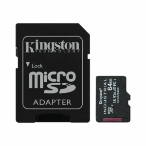 Kingston Industrial microSDXC 64GB Class 10 U3 V30 A1 UHS-I με αντάπτορα