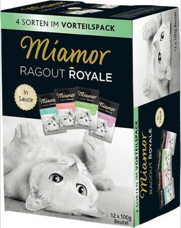 Miamor Ragout Royale Υγρή Τροφή για Ενήλικες Γάτες σε Κονσέρβα με Γαλοπούλα, Κοτόπουλο, Πάπια, Πουλερικά, Σολομό, Τόνο κ