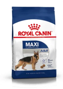 Royal Canin Maxi Adult 15kg Ξηρά Τροφή χωρίς Γλουτένη για Ενήλικους Σκύλους Μεγαλόσωμων Φυλών με Καλαμπόκι, Πουλερικά κα