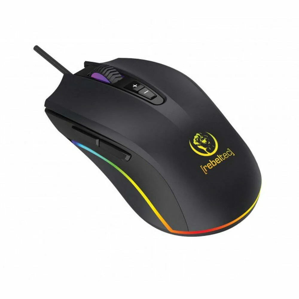 Rebeltec Predator RGB Gaming Ποντίκι 6400 DPI Μαύρο