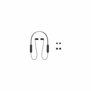 Sony WI-C100 In-ear Bluetooth Handsfree Ακουστικά με Αντοχή στον Ιδρώτα Μαύρα