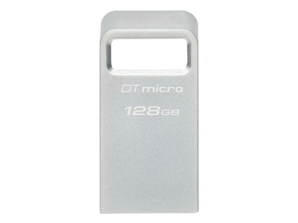 Kingston DataTraveler Micro Gen2 128GB USB 3.2 Stick Ασημί