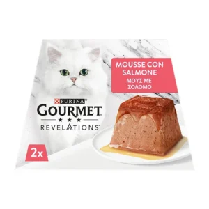 Purina Gourmet Revelations Υγρή Τροφή για Ενήλικες Γάτες σε Ταψάκι με Σολομό 2x57gr