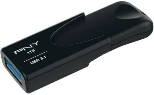 PNY Attache 4 1TB USB 3.1 Stick Μαύρο