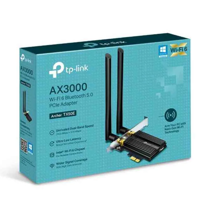 TP-Link Archer TX50E Ασύρματη Κάρτα Δικτύου Wi-Fi 6 / Bluetooth 2402 Mbit/s PCI-e