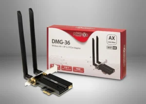 Inter-Tech DMG-36 Ασύρματη Κάρτα Δικτύου Wi-Fi 6E (5400Mbps) PCI-e