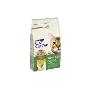 Purina Cat Chow Sterilised Ξηρά Τροφή για Ενήλικες Στειρωμένες Γάτες με Κοτόπουλο 1.5kg