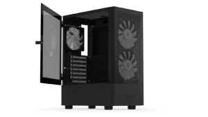 Krux Vako Gaming Midi Tower Κουτί Υπολογιστή με Πλαϊνό Παράθυρο και RGB Φωτισμό Μαύρο KRX0132