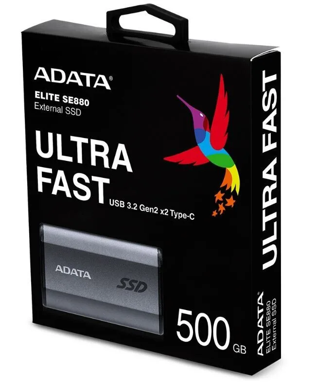 Adata Elite SE880 USB-C Εξωτερικός SSD 512GB 2.5" Γκρι