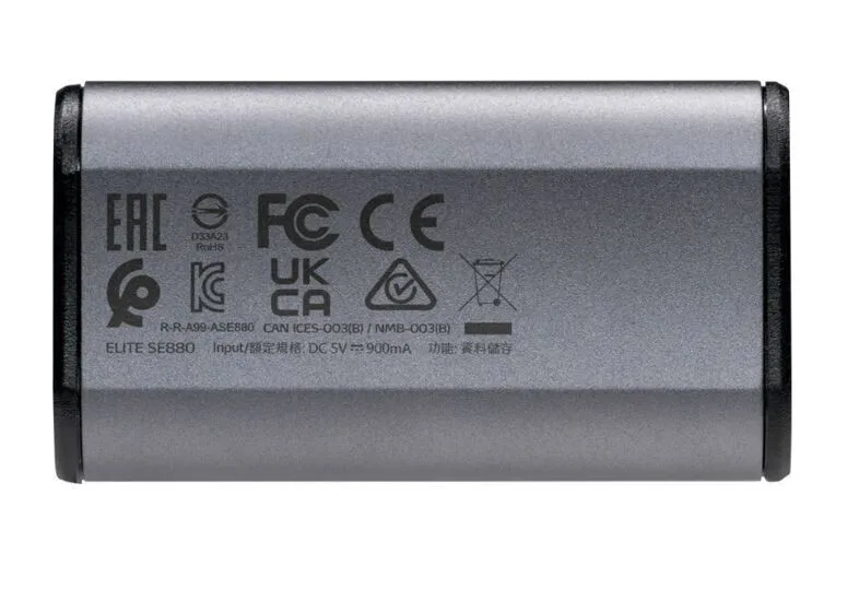 Adata Elite SE880 USB-C Εξωτερικός SSD 1TB 2.5" Γκρι