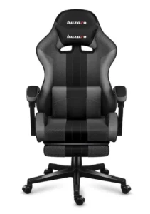 Huzaro Force 4.7 Καρέκλα Gaming Δερματίνης με Υποπόδιο Grey Mesh
